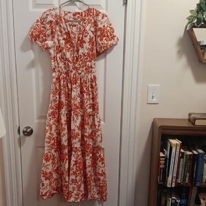 Anthropologie Floral Maxi Dress